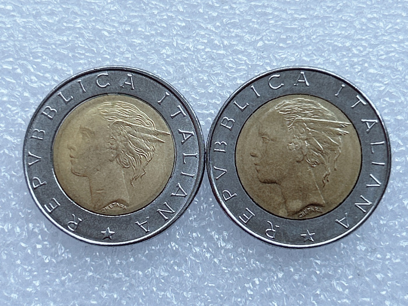 海外回流1元起拍小铺 各国钱币散币场 第1期 意大利500里拉 双色币