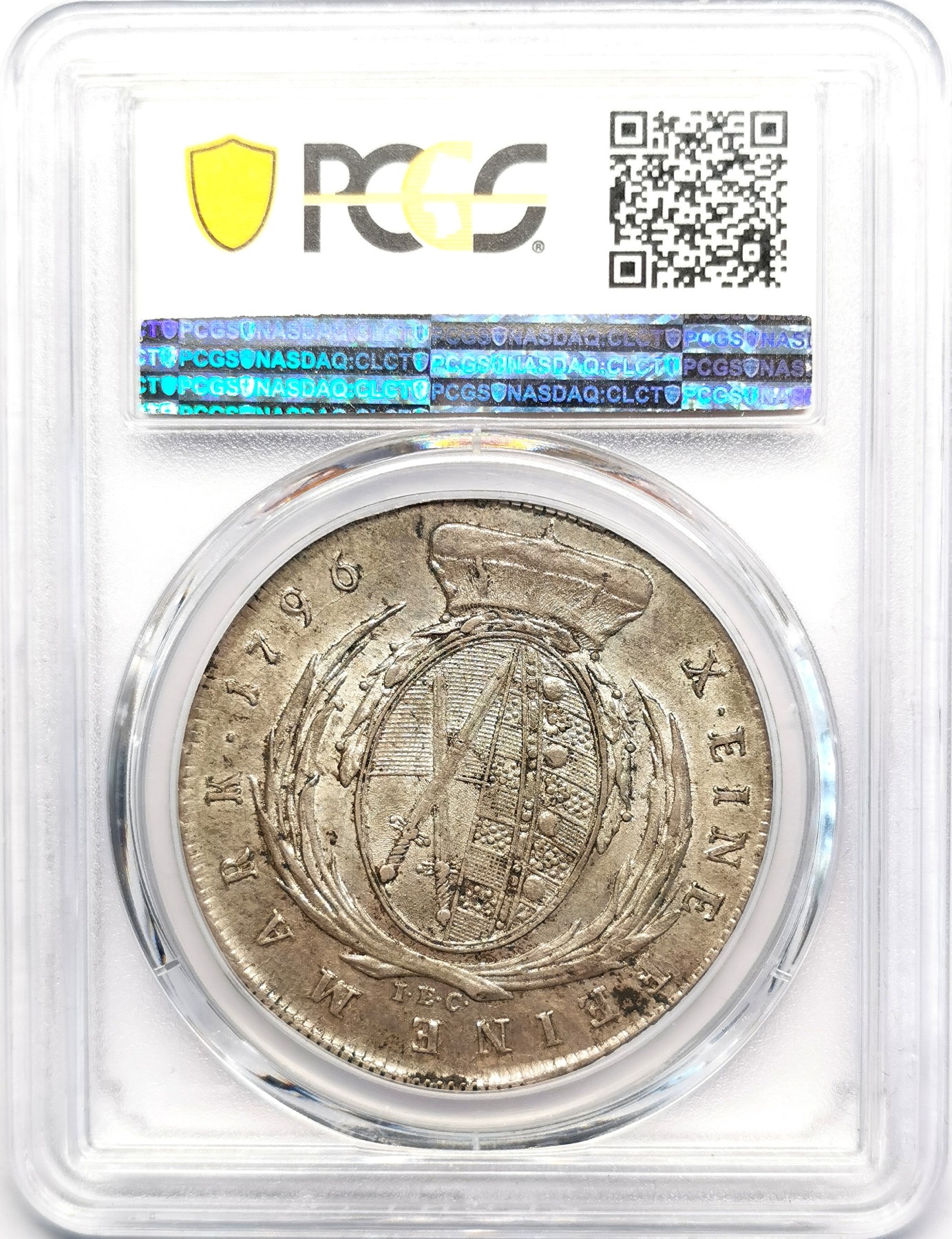 凡希社世界钱币微拍第二百五十期 1796萨克森奥古斯特泰勒大银PCGS-AU58