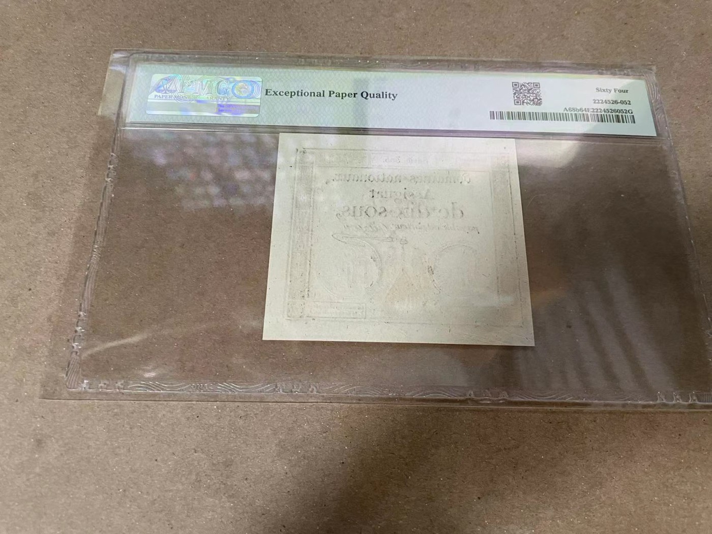 【Blue Auction】✨世界纸币精拍第380期【精】 【无47】法国 1793年10索尔 PMG64EPQ