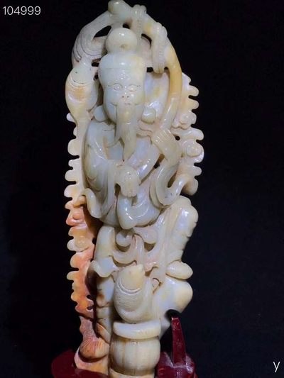 和田玉渔翁得利、雕工精湛，包浆老道，沁色完美，玉质温润细腻，收藏佳品！ 和田玉渔翁得利、雕工精湛，包浆老道，沁色完美，玉质温润细腻，收藏佳品！