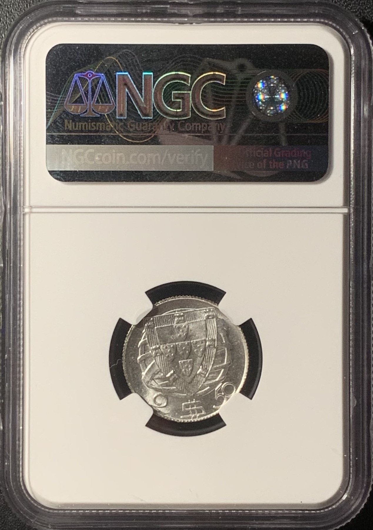 紫瑗钱币——第315期拍卖 葡萄牙 1951年 帆船 2.5埃斯库多 银币 NGC MS65