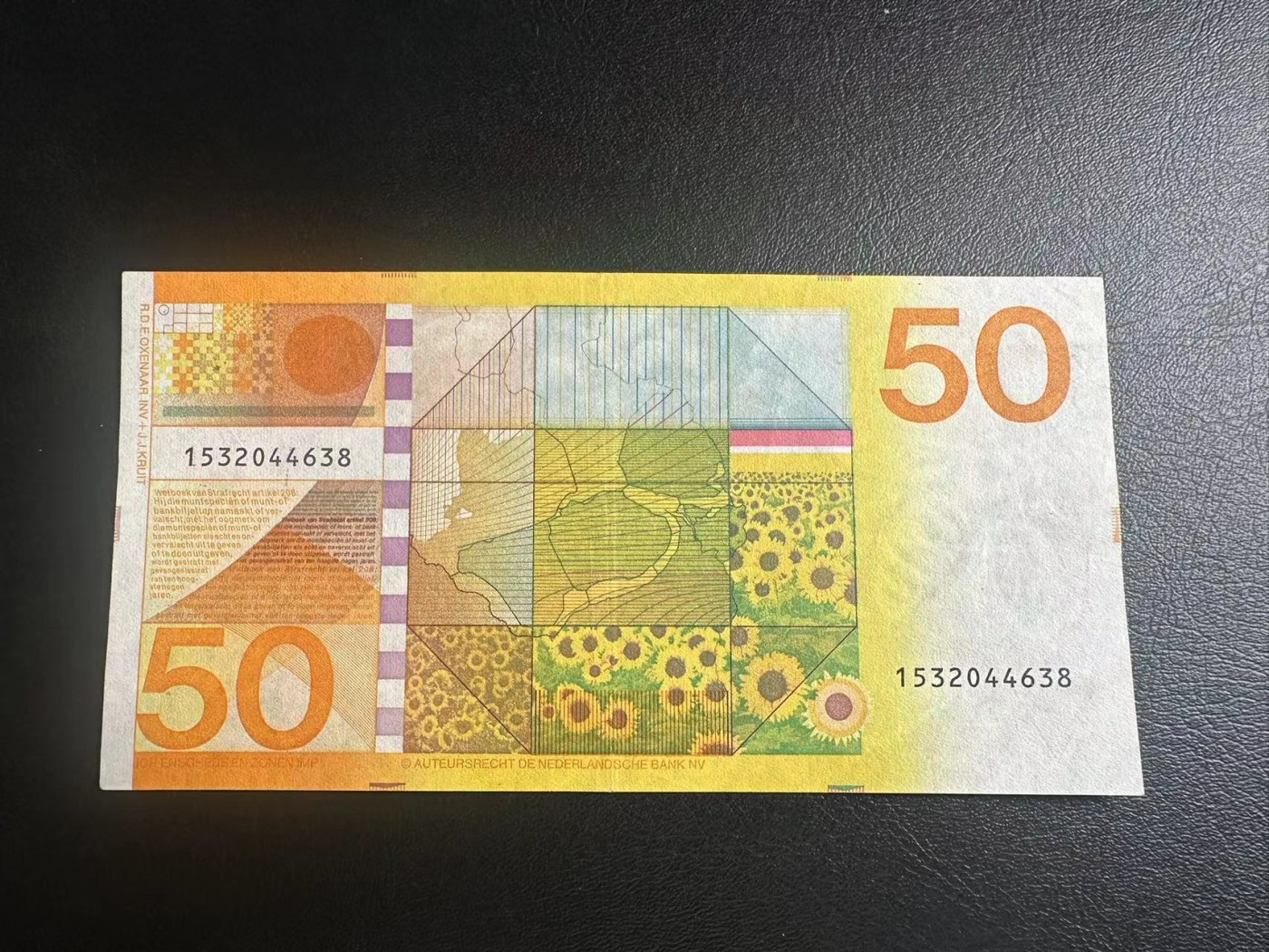 【Blue Auction】✨世界纸币精拍第380期【精】  荷兰 1982年50盾 向日葵 品相如图