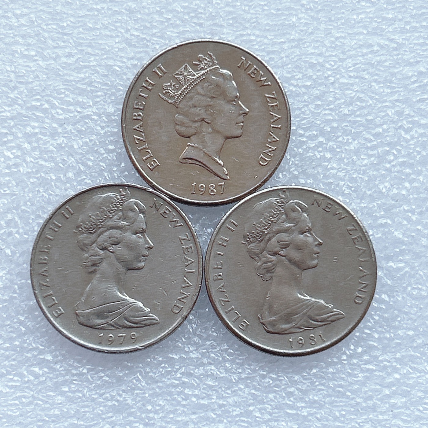 全场一元起拍 世界钱币散币场 第29期 新西兰20分 3枚