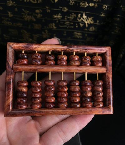 海南黄花梨算盘 - 海南黄花梨算盘