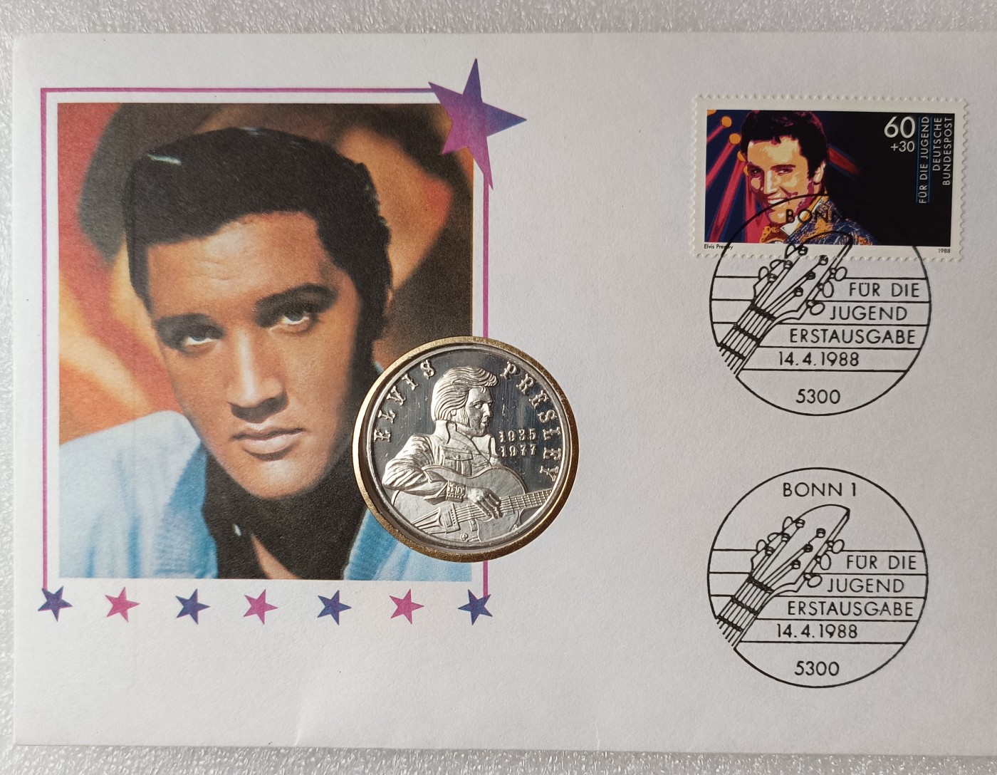 瓶子🏺第113期拍卖会   1988年猫王纪念邮封