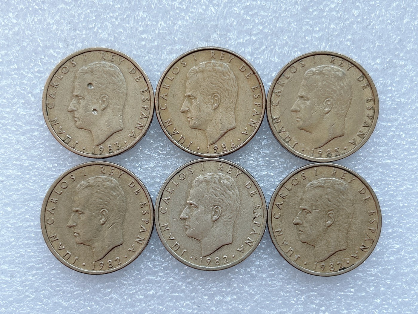 海外回流1元起拍小铺 各国钱币散币场 第1期 西班牙80年代100比塞塔铜币