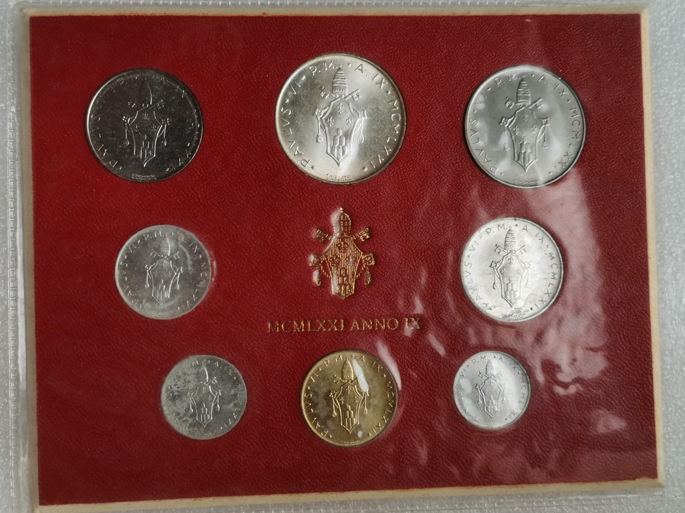 瓶子🏺第113期拍卖会 原封装 梵蒂冈1976年8枚装 含500里拉银币