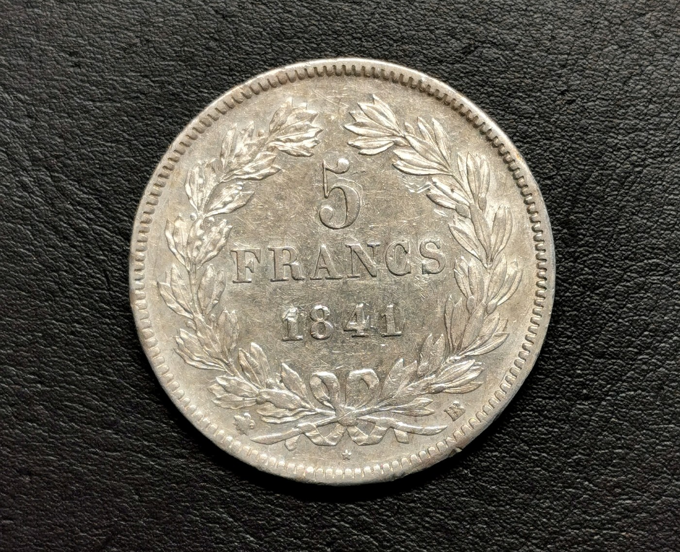 凡希社世界钱币微拍第二百五十期 1841法国5法郎大银XF/AU