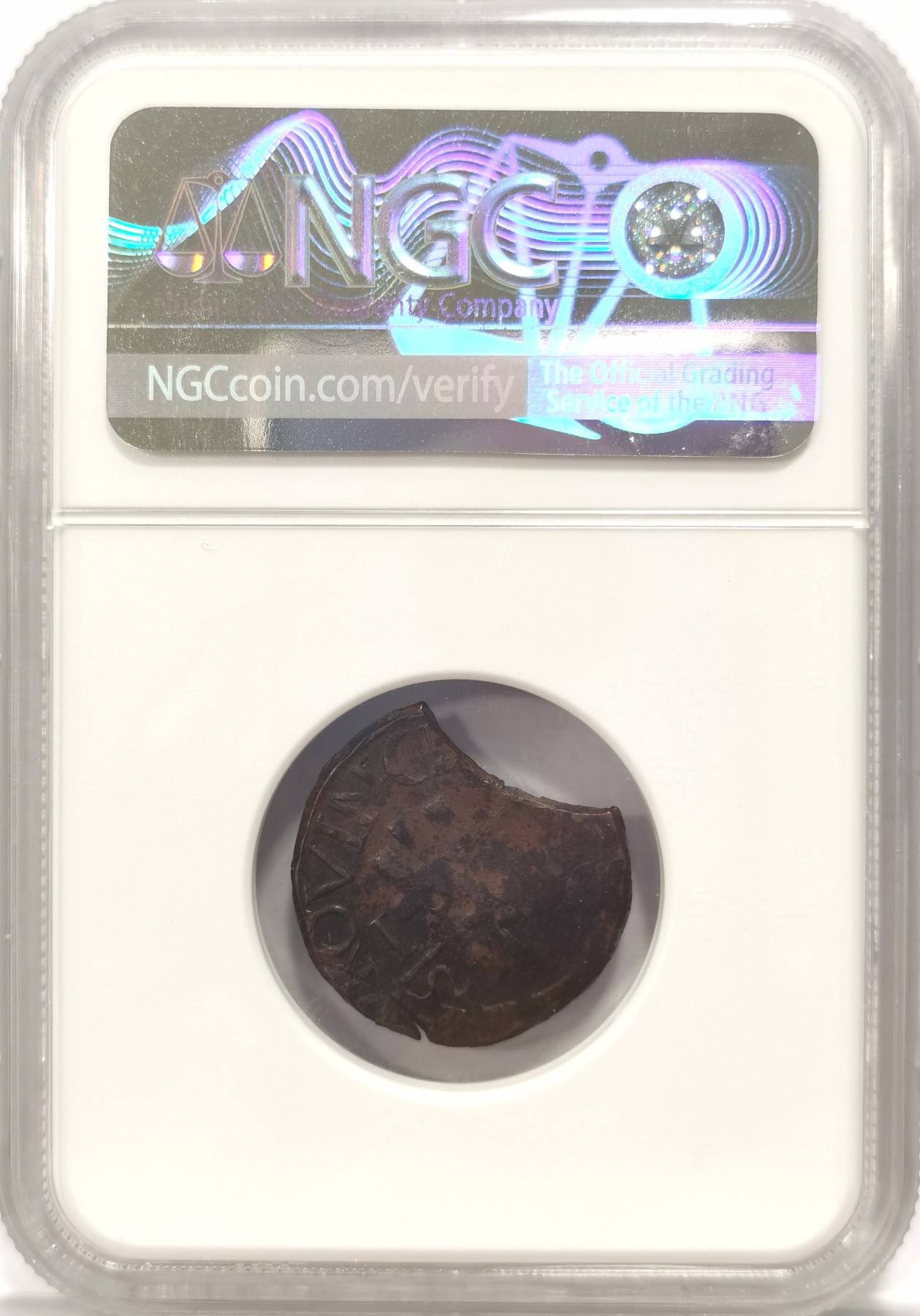 博洋堂世界钱币拍卖第047期（全场包邮） NGC AU53BN Mint Error 委内瑞拉圭亚那省1816年1/2Real，极少见品种，2015年有一枚PC同分成交1500多美金