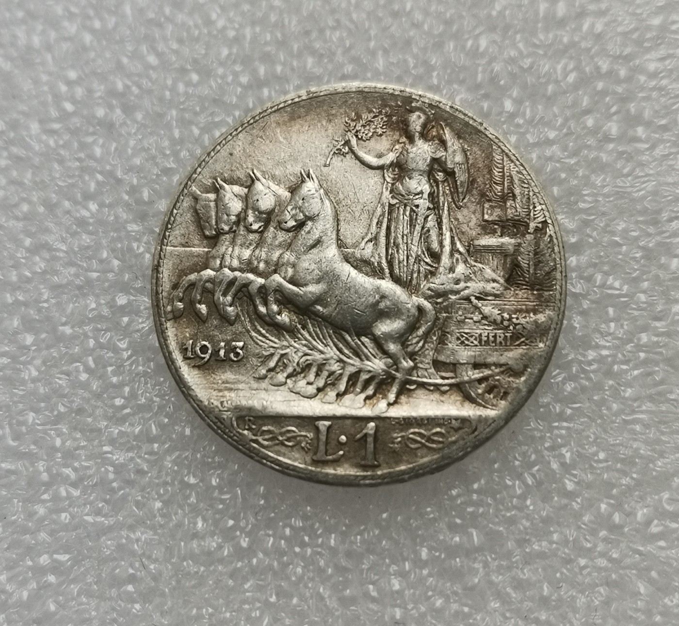 瓶子🏺第113期拍卖会 意大利1913年 伊曼纽尔三世1里拉银币  5克