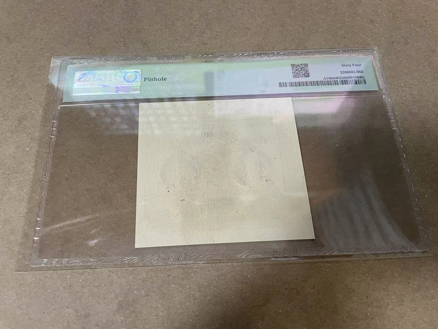 【Blue Auction】✨世界纸币精拍第380期【精】 【倒置号】法国 1793年50索尔 PMG64