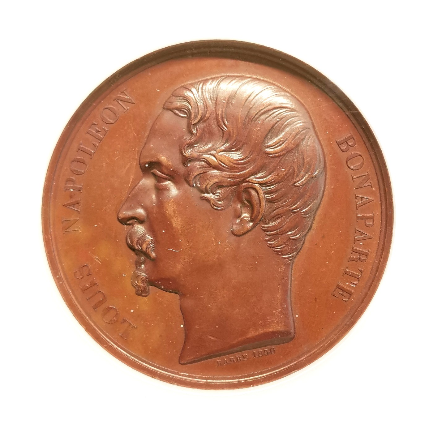 凡希社世界钱币微拍第二百五十期 1848法国路易拿破仑当选总统纪念铜章NGC-MS62