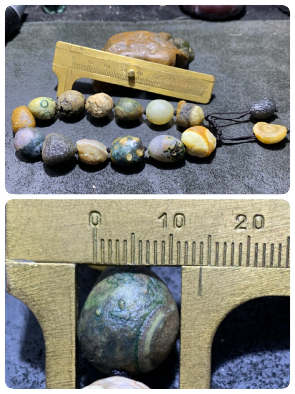 精美外蒙眼石手工编织手串一条