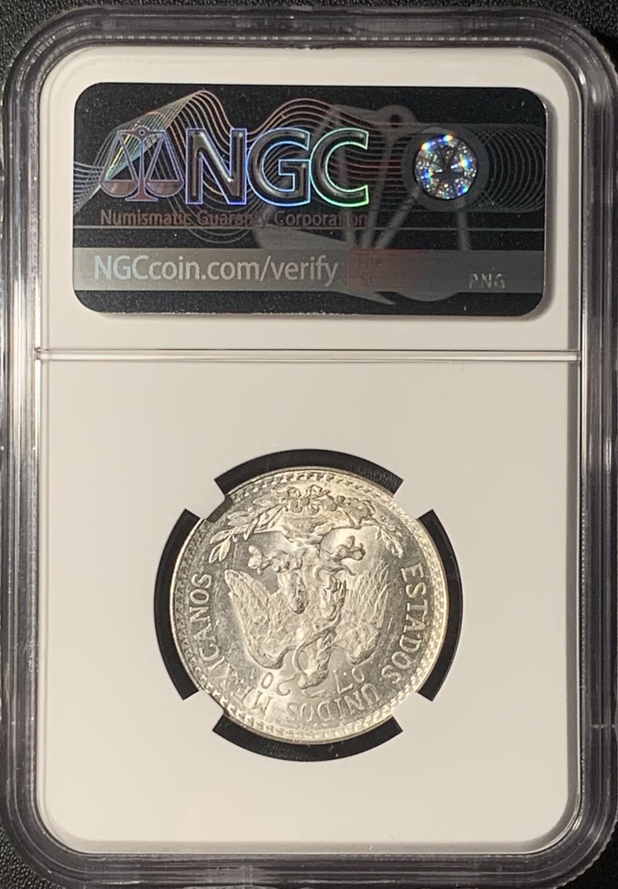 紫瑗钱币——第317期拍卖 墨西哥 1943年 M版 鹰洋 50分 银币 NGC MS64