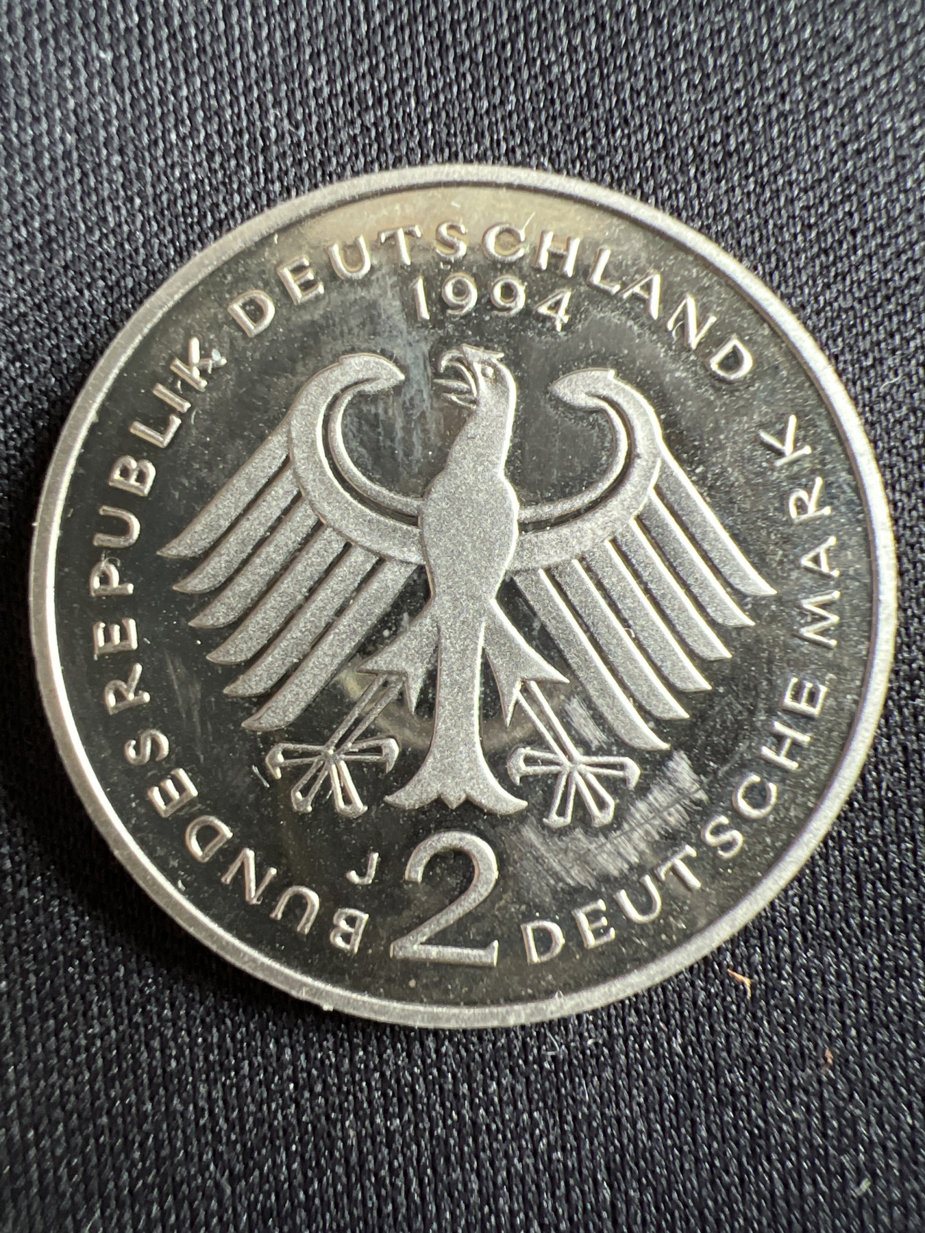 第443期 硬币专场 （无押金，捡漏，全场20包邮，偏远地区除外，接收代拍业务） 德国2马克纪念币 精制币