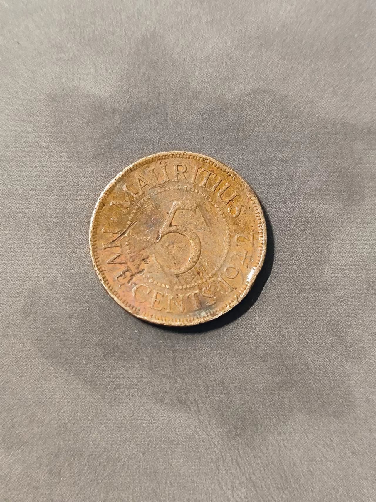 FCO-3-散币 毛里求斯乔治六世5分1942年标本