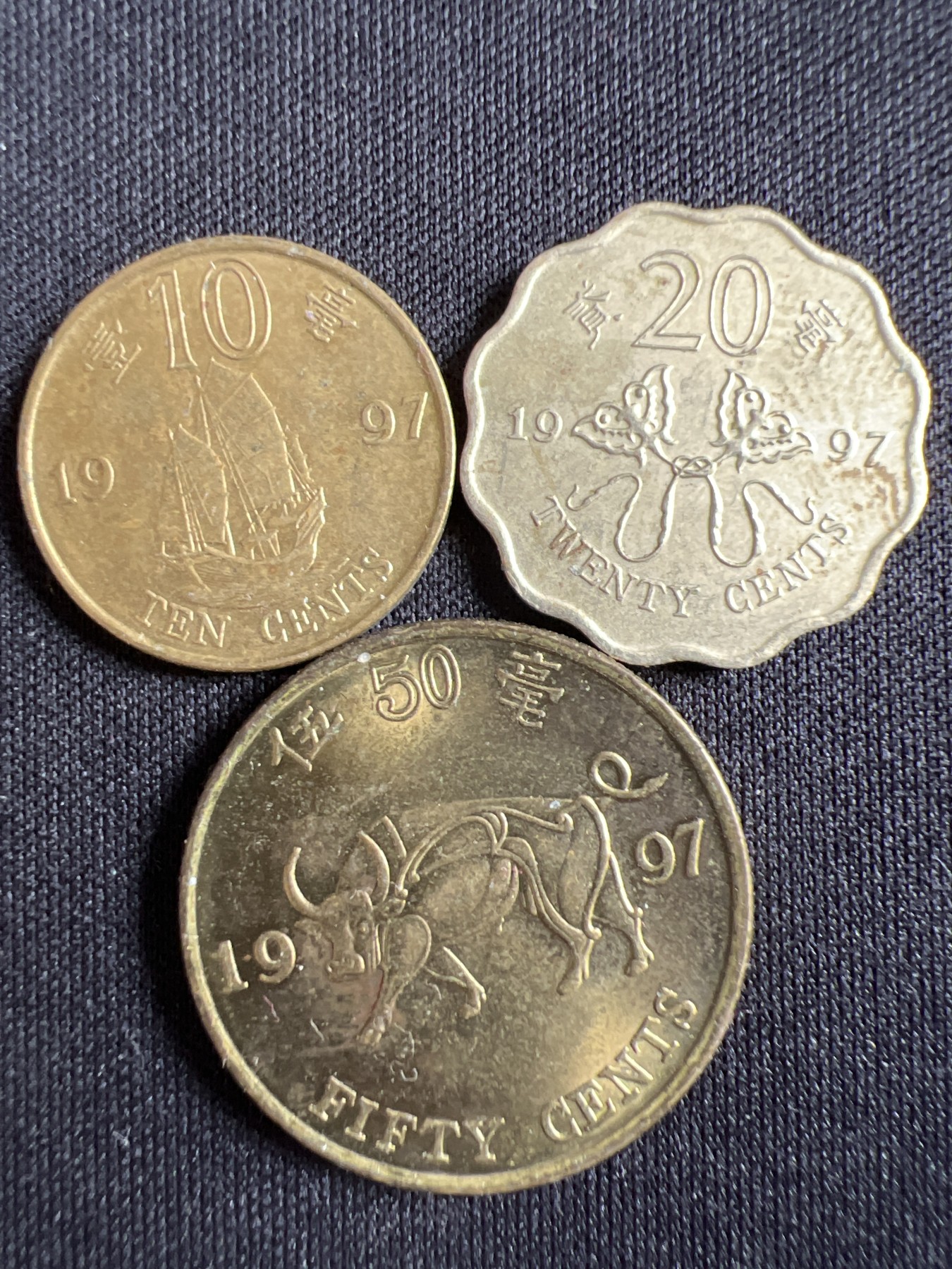 第433期 硬币专场 （无押金，捡漏，全场20包邮，偏远地区除外，接收代拍业务） 香港三枚