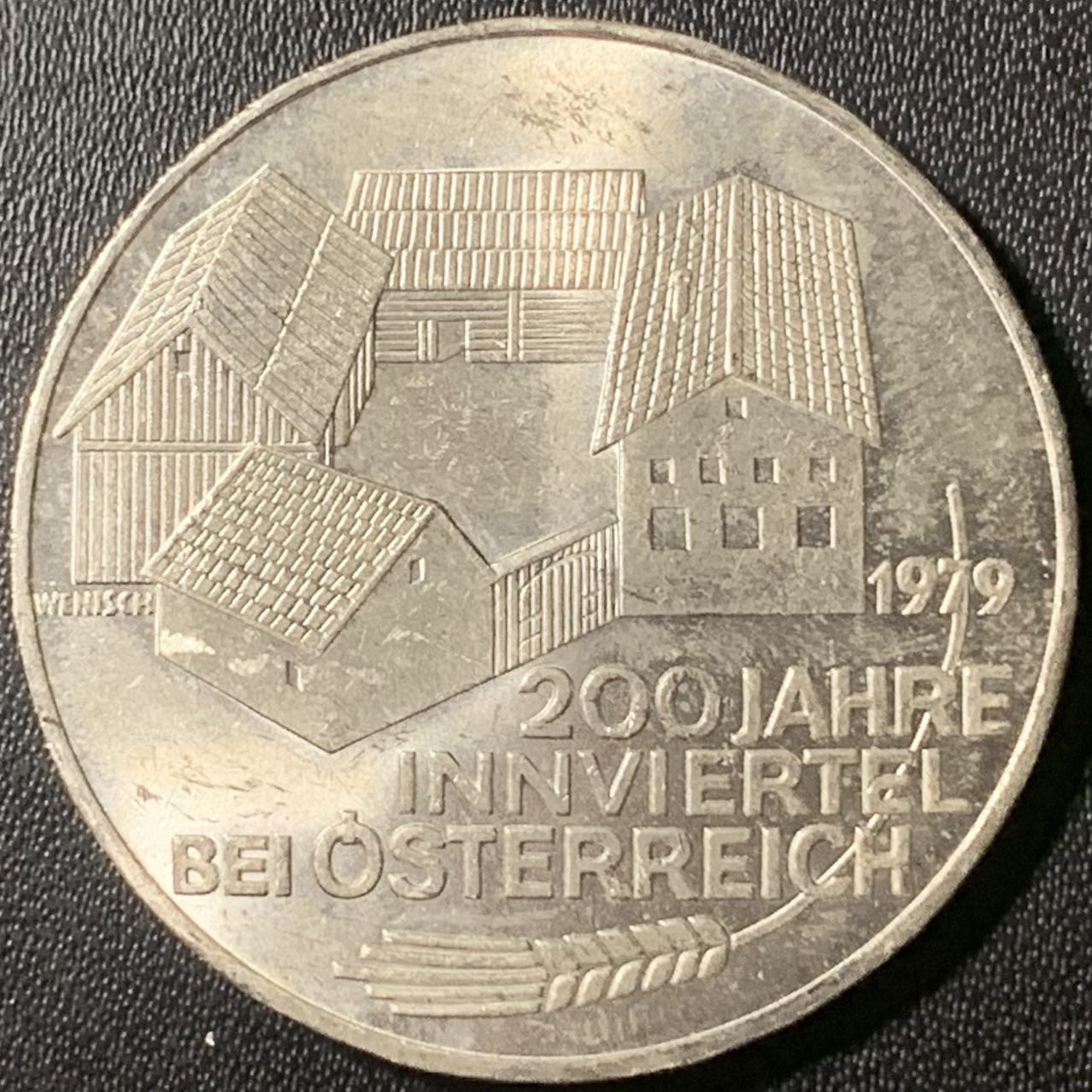 紫瑗钱币——第317期拍卖 奥地利 1979年 客店区200周年 100先令 24克 0.64银 UNC