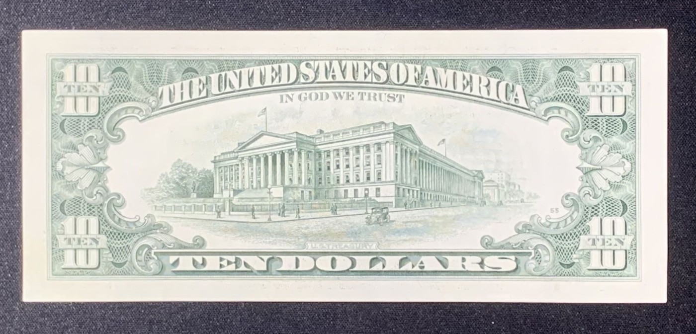 紫瑗钱币——第318期拍卖—纸币场 美国 1995年 G版 亚历山大·汉密尔顿 10美元 小头版 UNC-