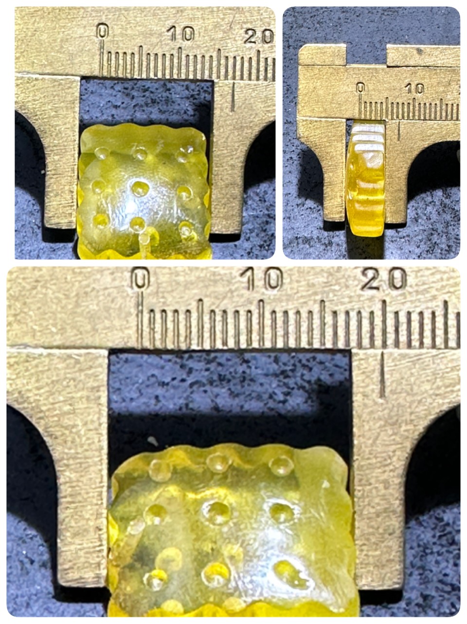 精美天然乌克兰原矿蜜蜡雕刻饼干吊坠一个，