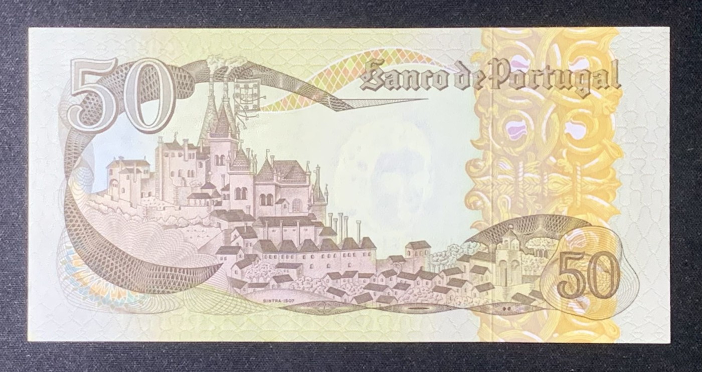 紫瑗钱币——第318期拍卖—纸币场 葡萄牙 1980年 2月1日 多纳玛利亚 50埃斯库多 UNC