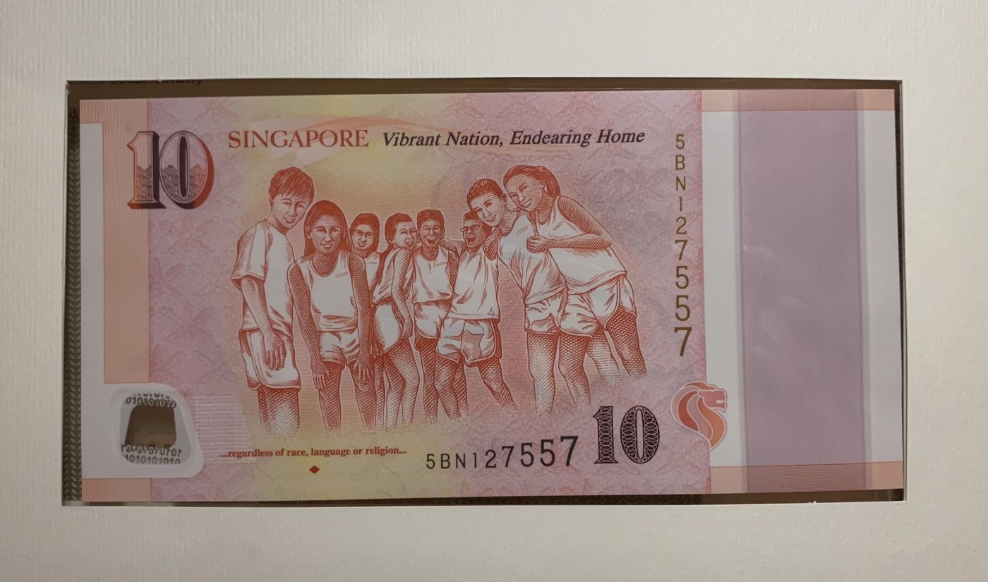 紫瑗钱币——第318期拍卖—纸币场 新加坡 2015年 建国50周年 纪念钞 一套6枚 共100新币 原册 UNC