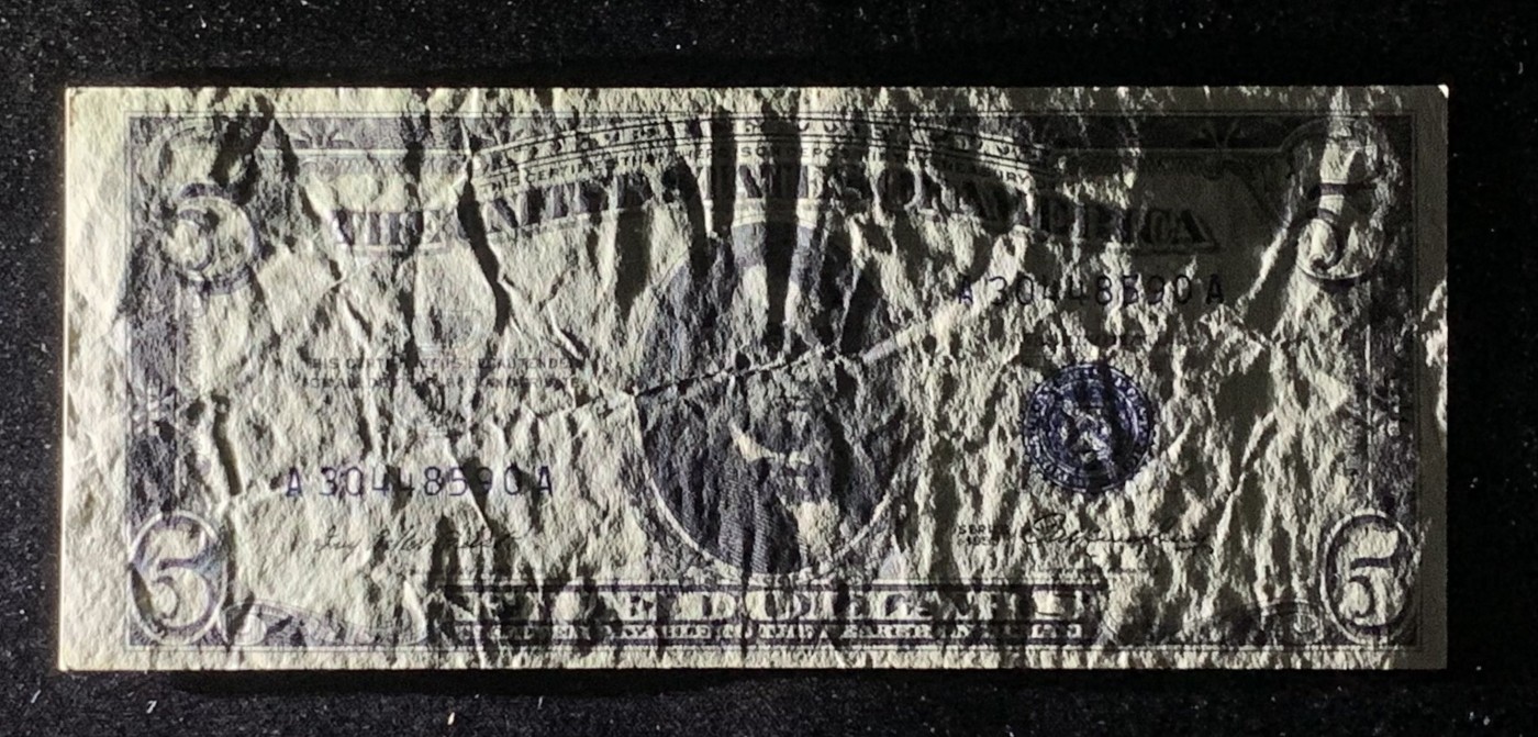 紫瑗钱币——第318期拍卖—纸币场 美国 1953年 无序列 亚伯拉罕·林肯 5美元 蓝印 银元券 流通品