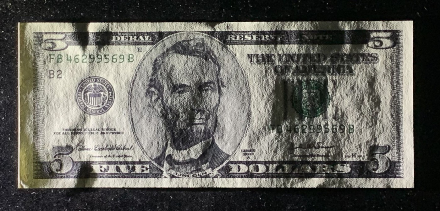 紫瑗钱币——第318期拍卖—纸币场 美国 2003年 B版 亚伯拉罕·林肯 5美元 大头版 UNC