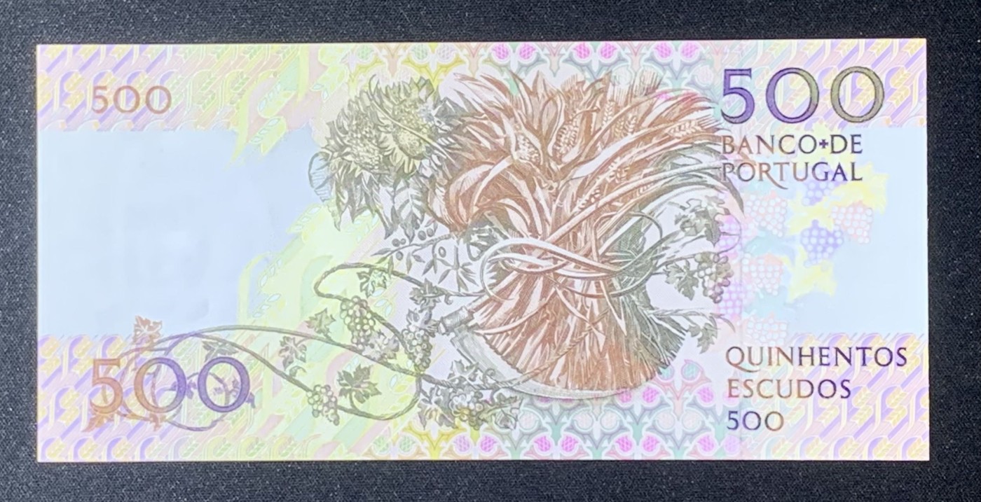 紫瑗钱币——第318期拍卖—纸币场 葡萄牙 1993年 10月4日 莫西尼奥 500埃斯库多 UNC