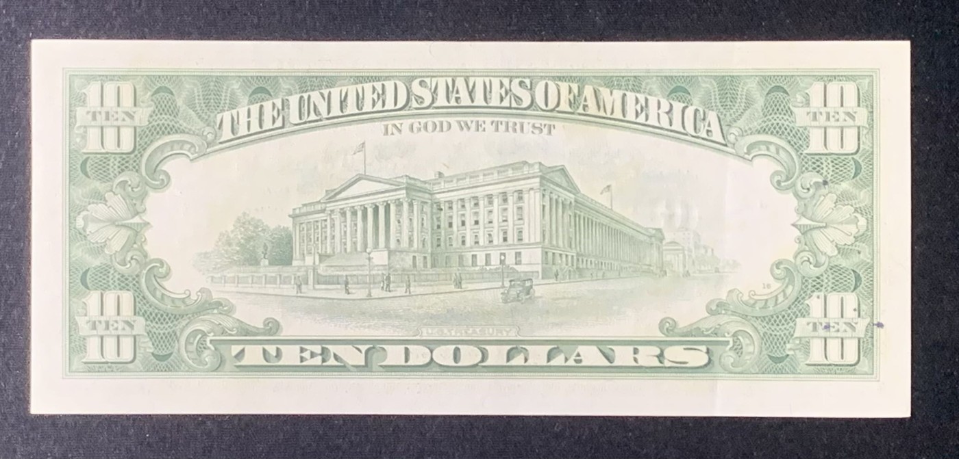 紫瑗钱币——第318期拍卖—纸币场 美国 1988年 G版 亚历山大·汉密尔顿 10美元 小头版 AU