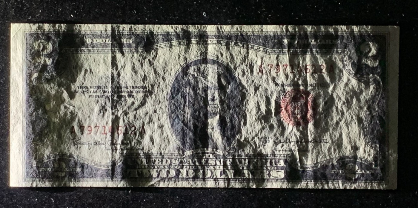 紫瑗钱币——第318期拍卖—纸币场 美国 1953年 C序 托马斯·杰斐逊 2美元 红印 政府券 流通品