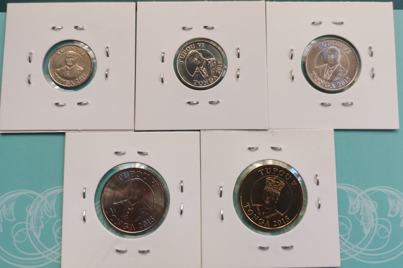汤加 2015年 新版套币 全5枚