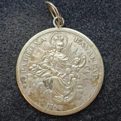 【淘币小摊】第一百九十一拍 银币套币银章场  周五至周日三连拍   满百包邮 - 德国巴伐利亚1760年抱婴半泰勒银币