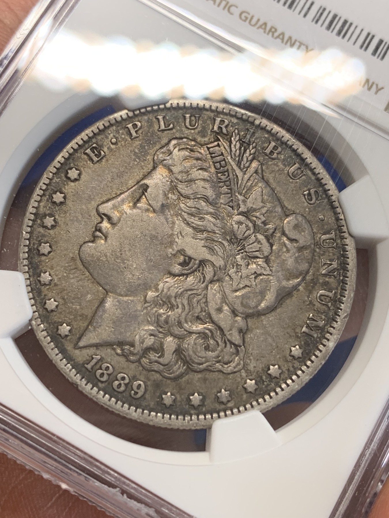 《竞宝斋》第207场-周日，周一 2场 (全场包邮) NGC VFD 美国1889年摩根O版银币