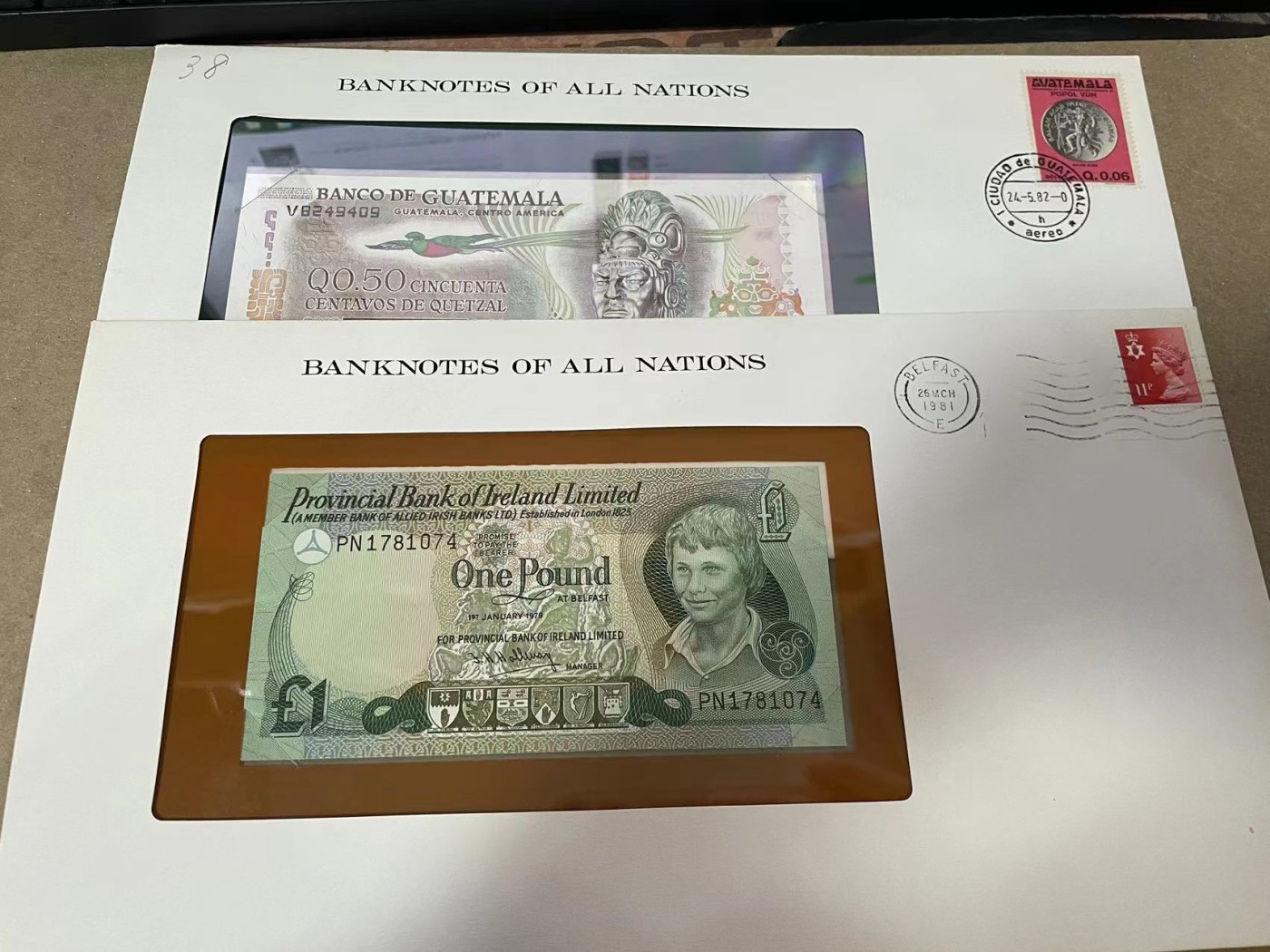 【Blue Auction】✨世界纸币精拍第380期【精】 【一组6张】多国邮币封一组 具体见详图 