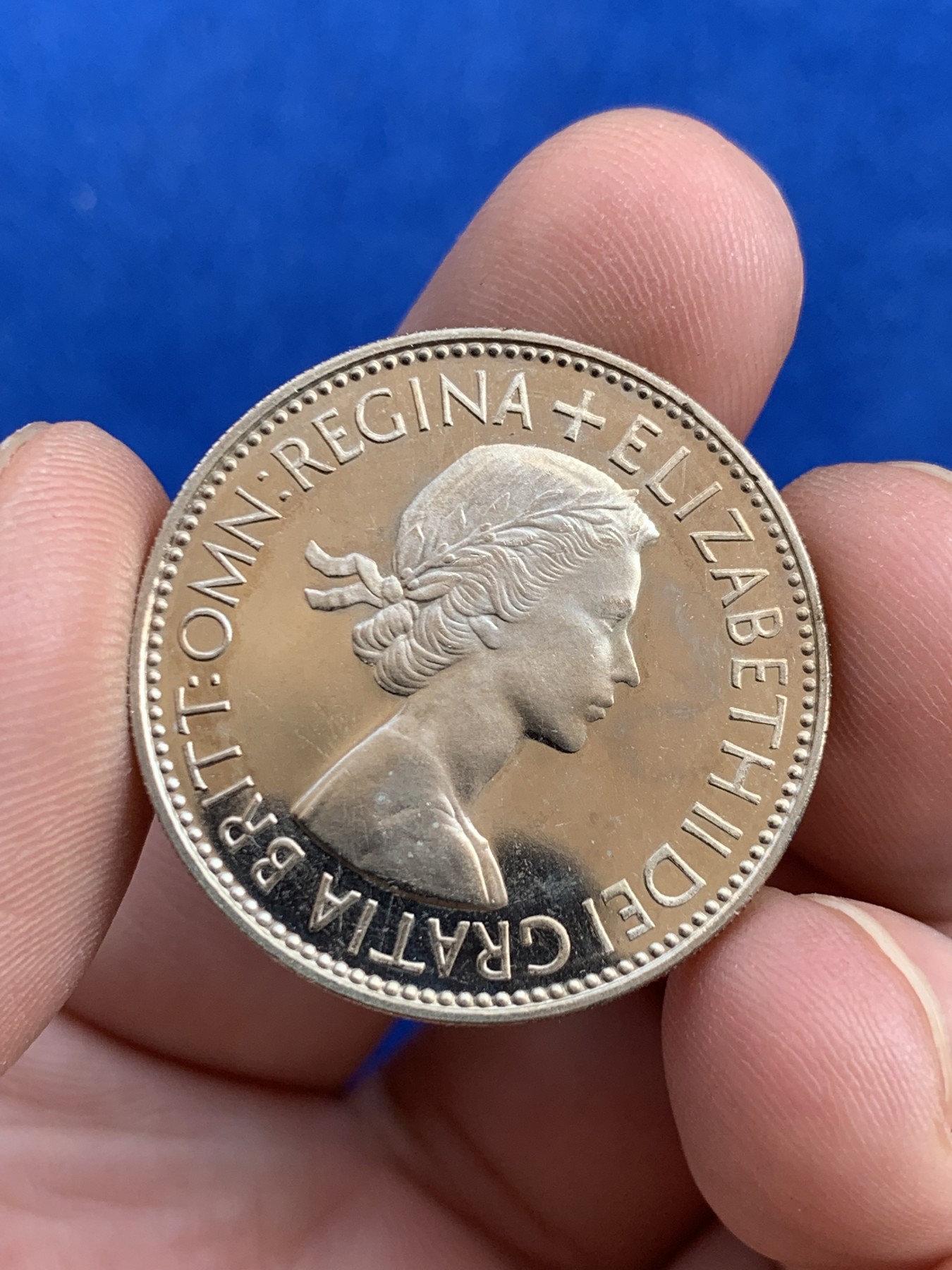 《竞宝斋》第207场-周日，周一 2场 (全场包邮) 英国1953伊丽莎白二世登基纪念精制1便士1福林 两枚一对