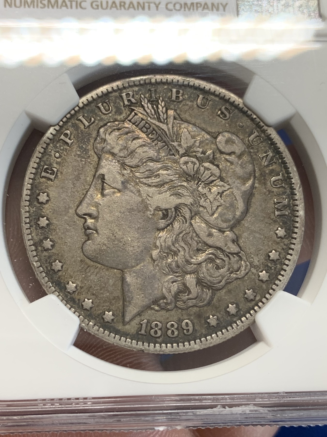 《竞宝斋》第207场-周日，周一 2场 (全场包邮) NGC VFD 美国1889年摩根O版银币