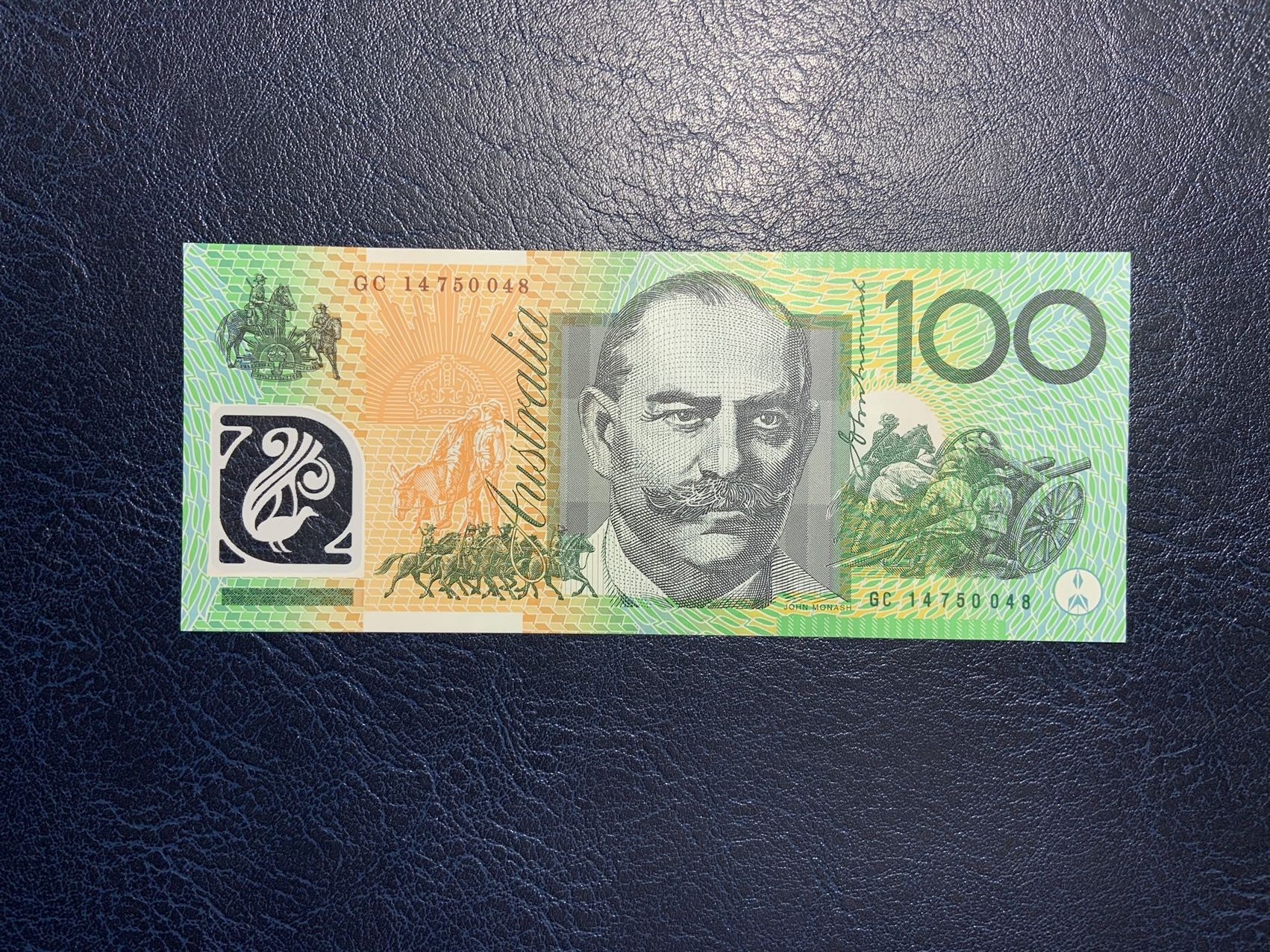 收藏联盟Quantum Auction 第297期拍卖  澳大利亚2014年100元 品相全新UNC