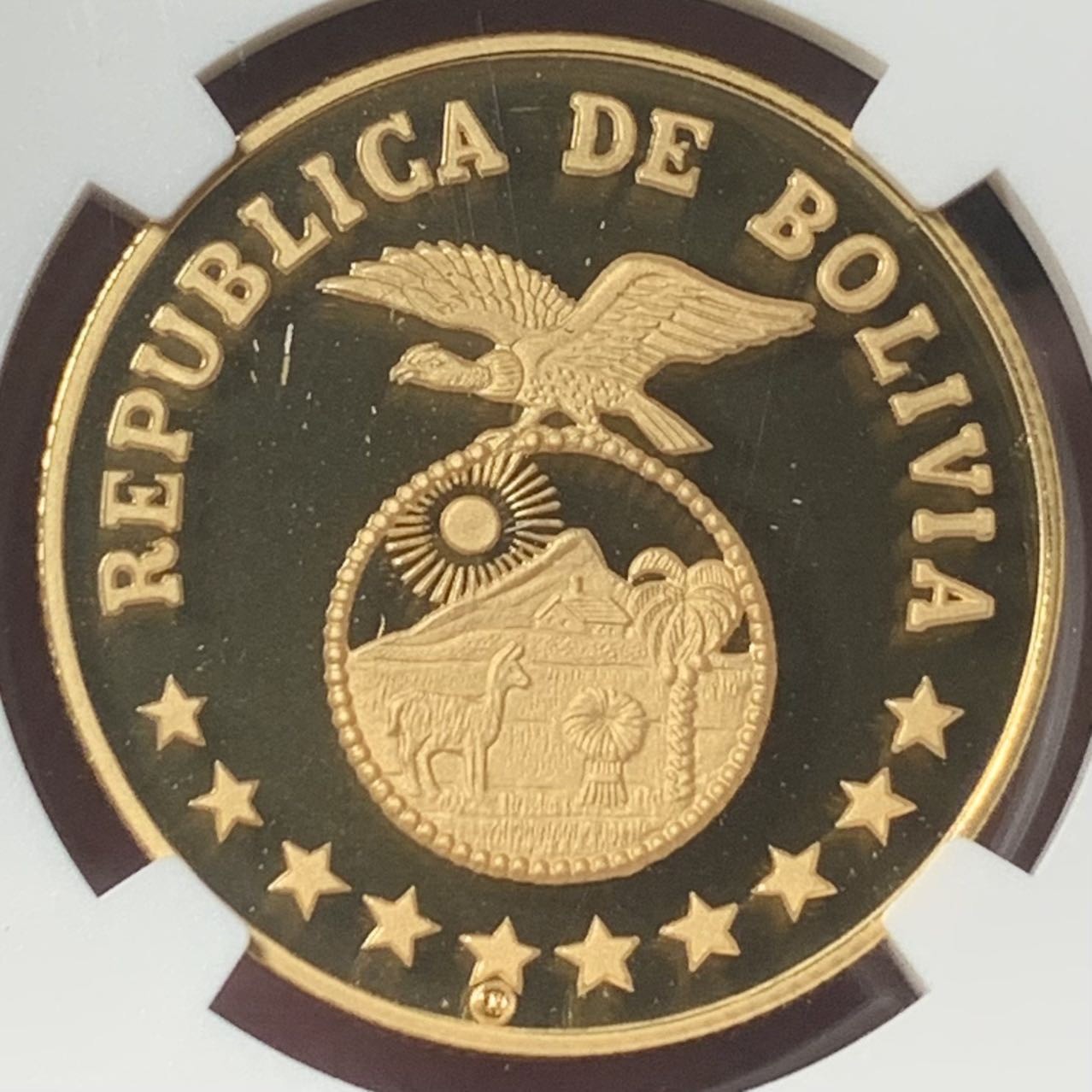 紫瑗钱币——第317期拍卖 玻利维亚 1979年 国际儿童年 4000比索 17.17克 金币 NGC PR69 UC