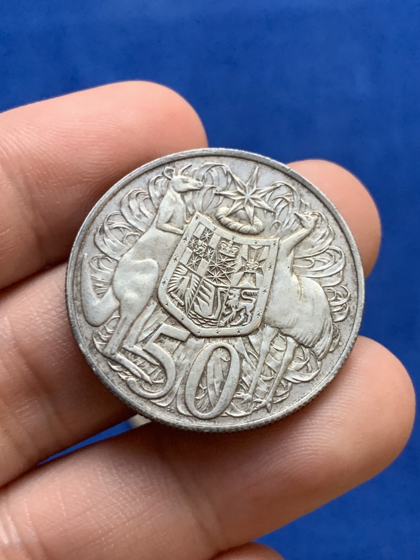 《竞宝斋》第207场-周日，周一 2场 (全场包邮) 两枚一组 澳大利亚50分+英国2先令父女银币