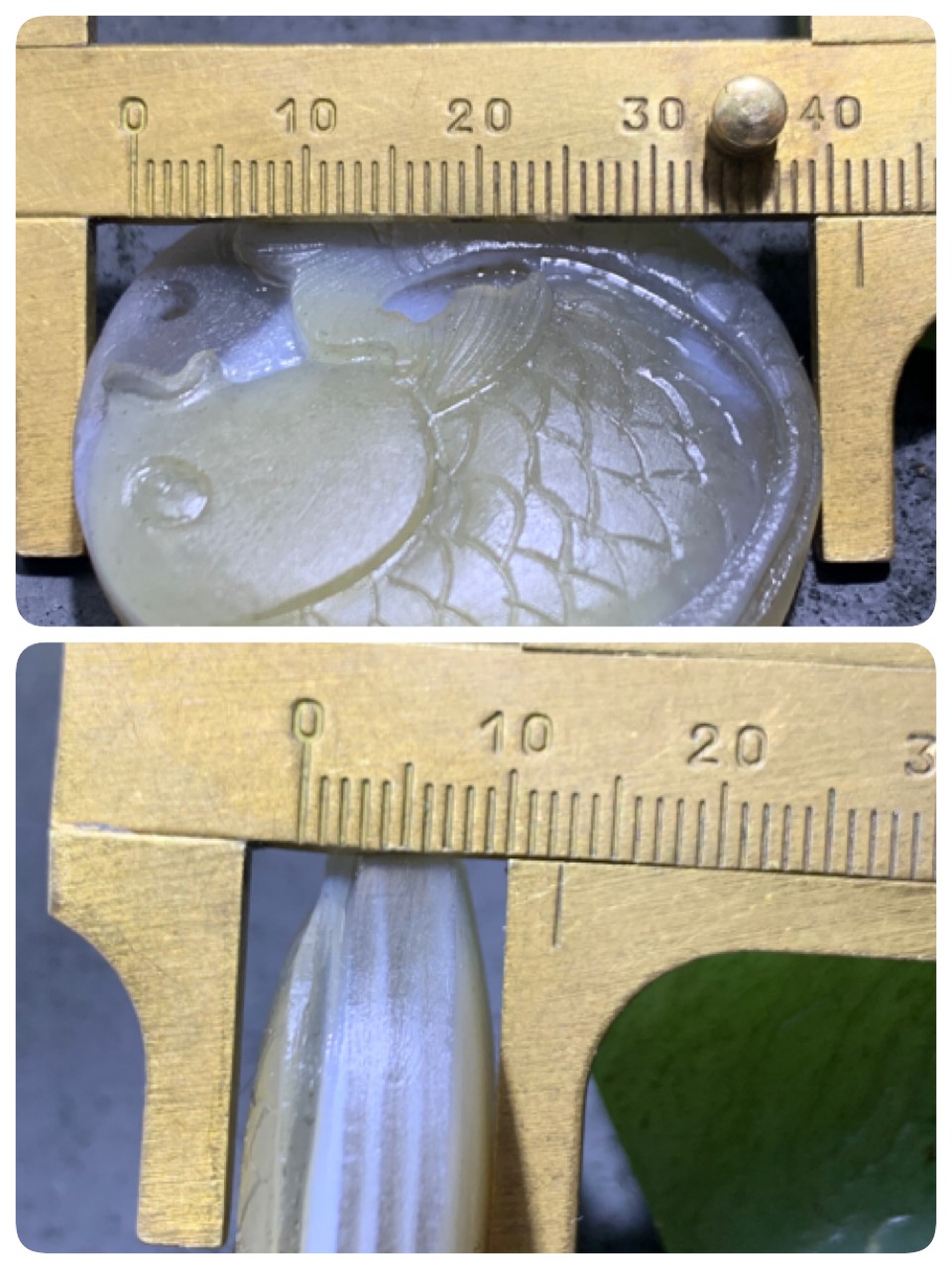 精美亚光冰透高玉化巴西玛瑙手工俏色巧雕富贵有鱼吊坠一个！