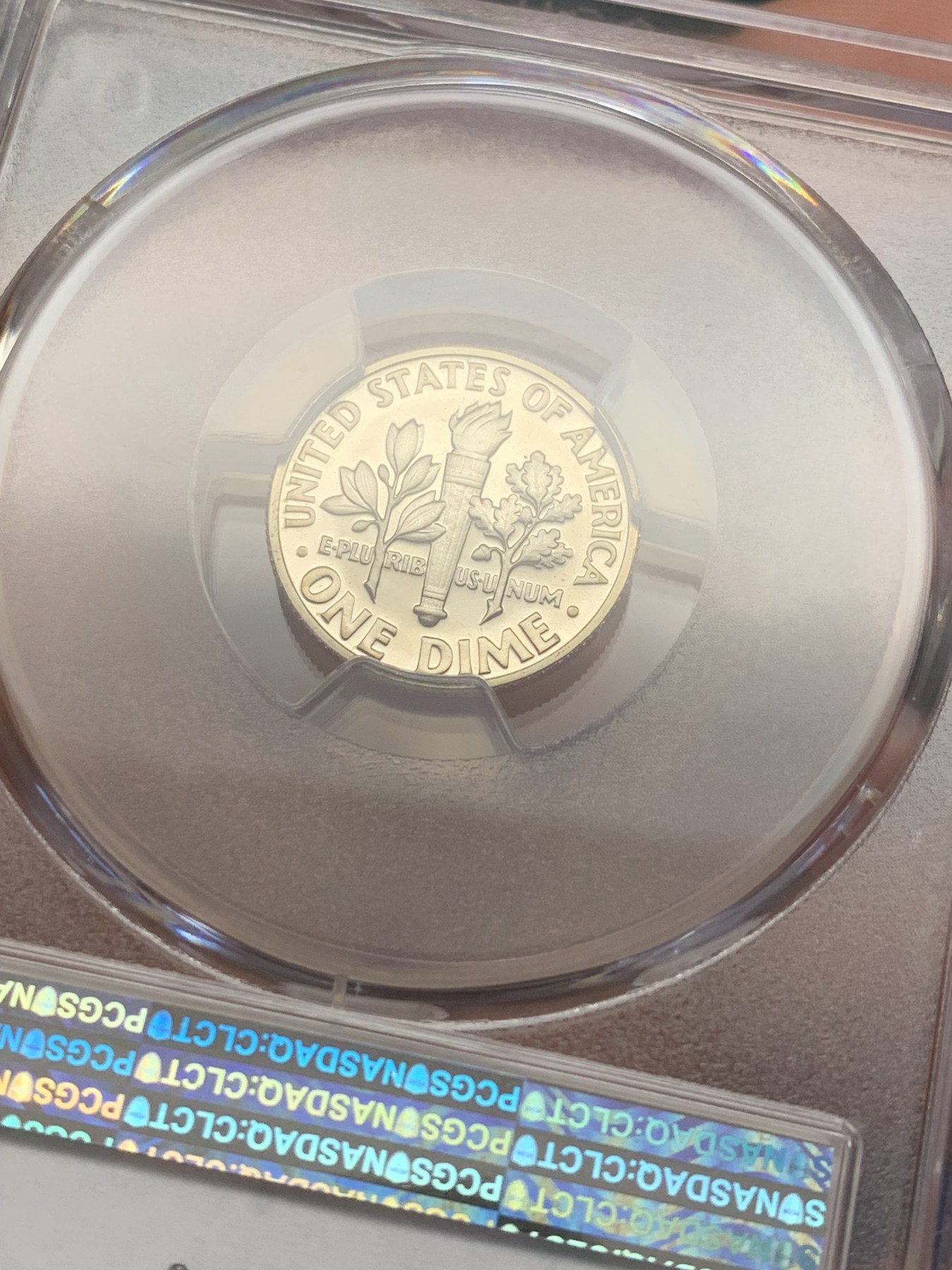 《竞宝斋》第207场-周日，周一 2场 (全场包邮) PCGS PR69 美国1968精制10美分