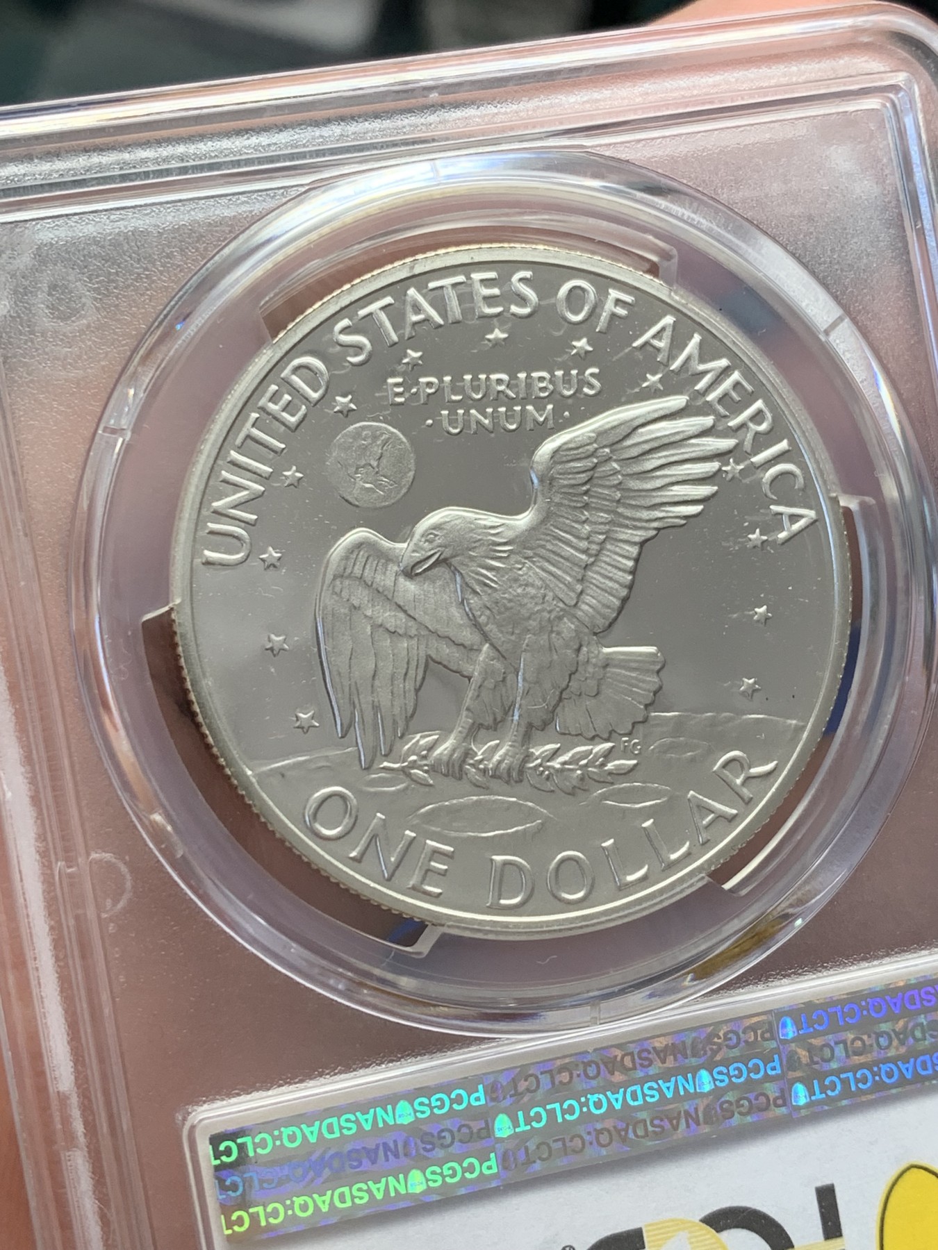 《竞宝斋》第207场-周日，周一 2场 (全场包邮) PCGS PR69 美国1972艾森豪威尔精制大银币