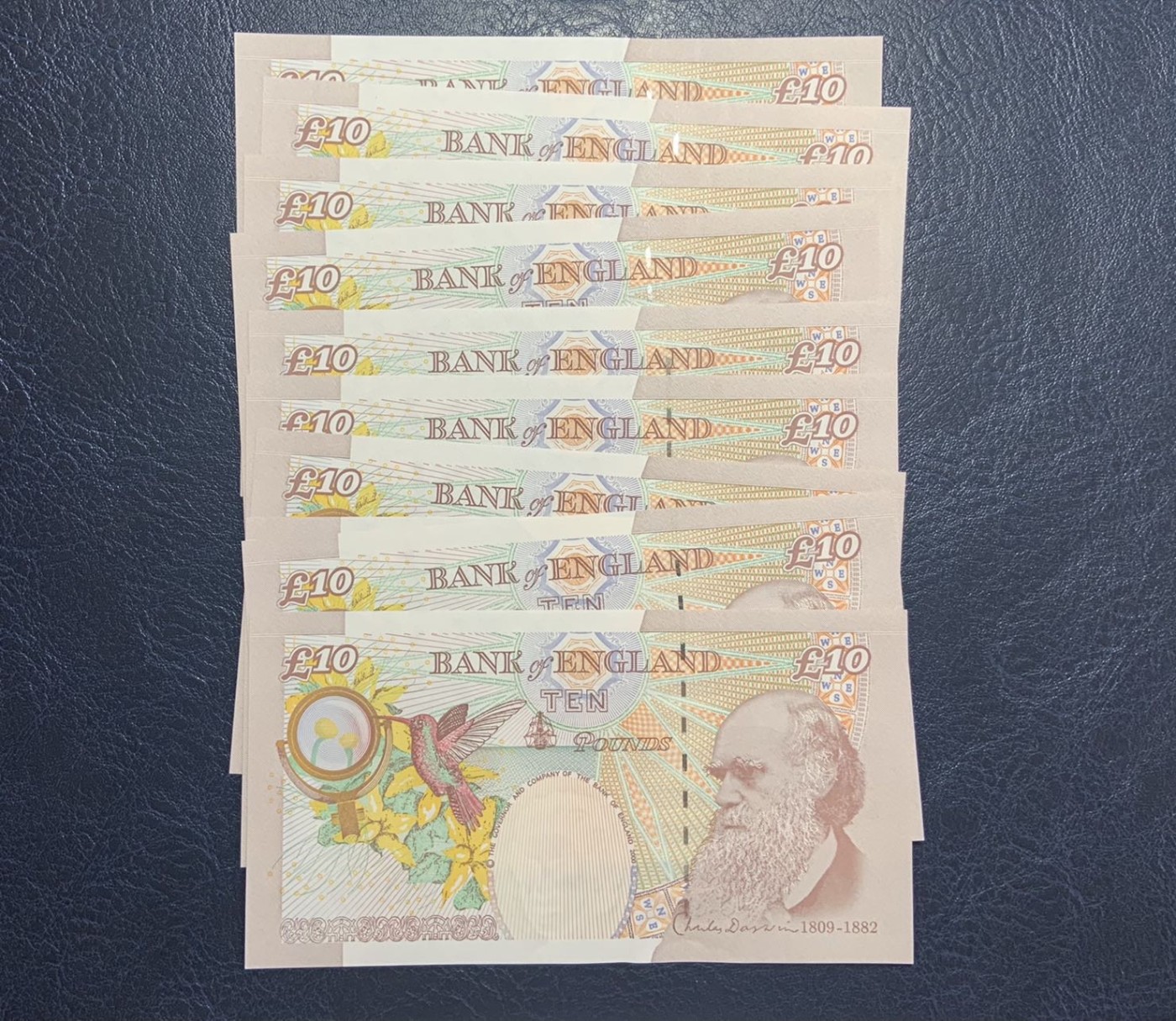 收藏联盟Quantum Auction 第297期拍卖  英国2004版10英镑标准十连号 品相全新UNC 