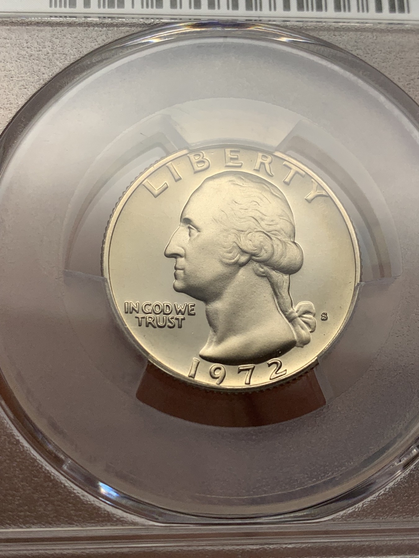 《竞宝斋》第207场-周日，周一 2场 (全场包邮) PCGS PR69 美国1972精制25美分