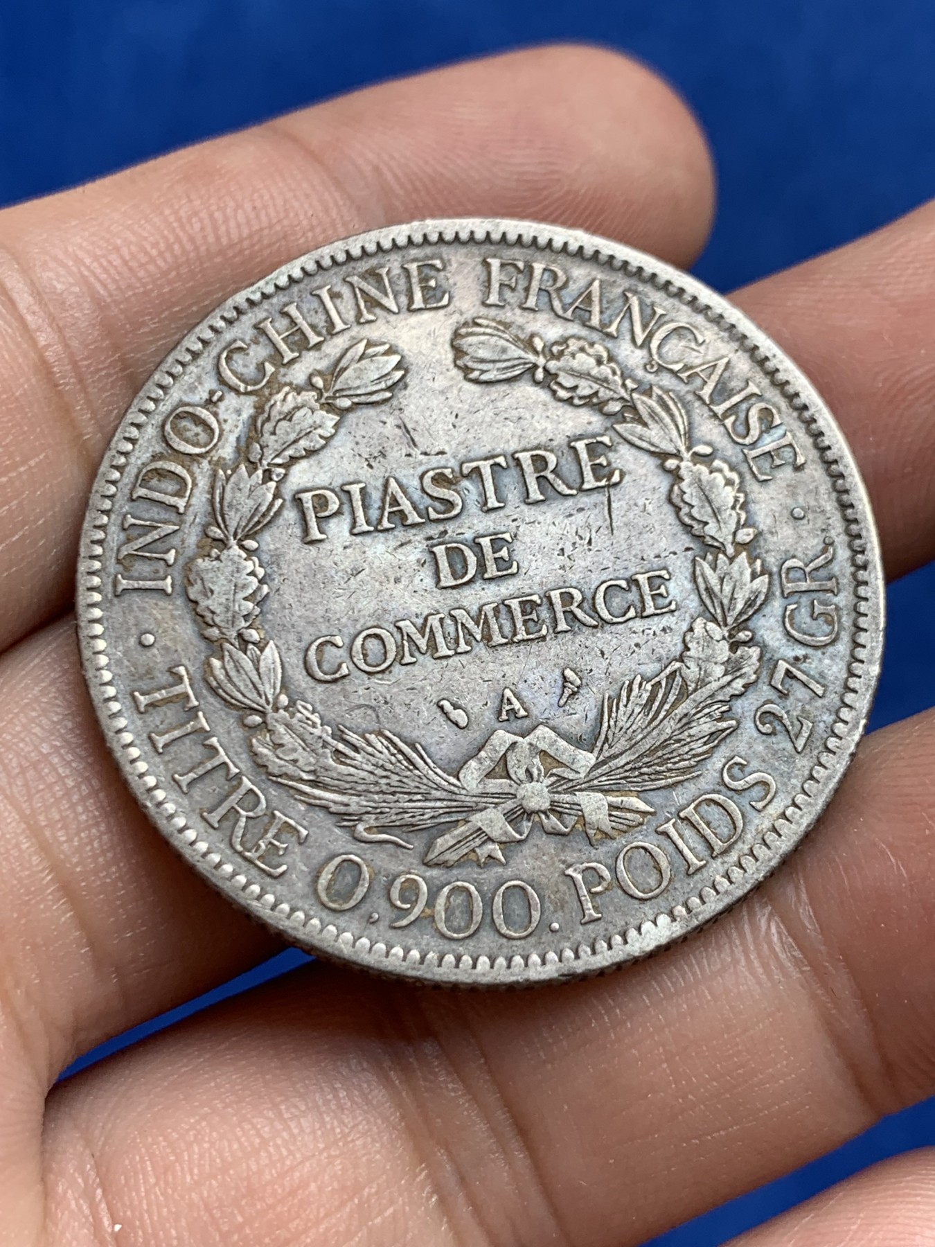 《竞宝斋》第207场-周日，周一 2场 (全场包邮) 原状态未清洗 法属印支 坐洋 1903一元 银币