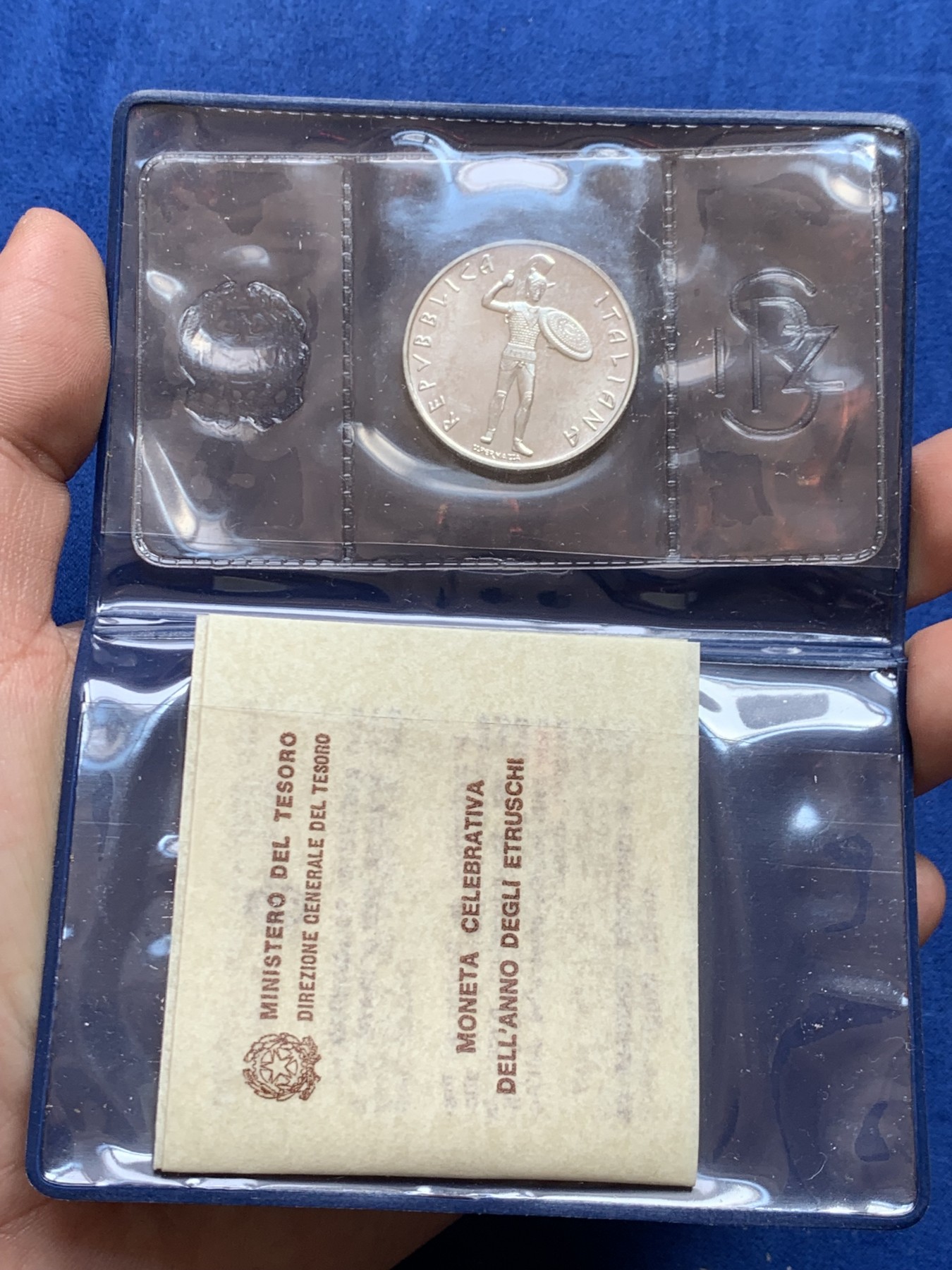 《竞宝斋》第207场-周日，周一 2场 (全场包邮) 意大利1985年伊特鲁里亚文化年500里拉银币