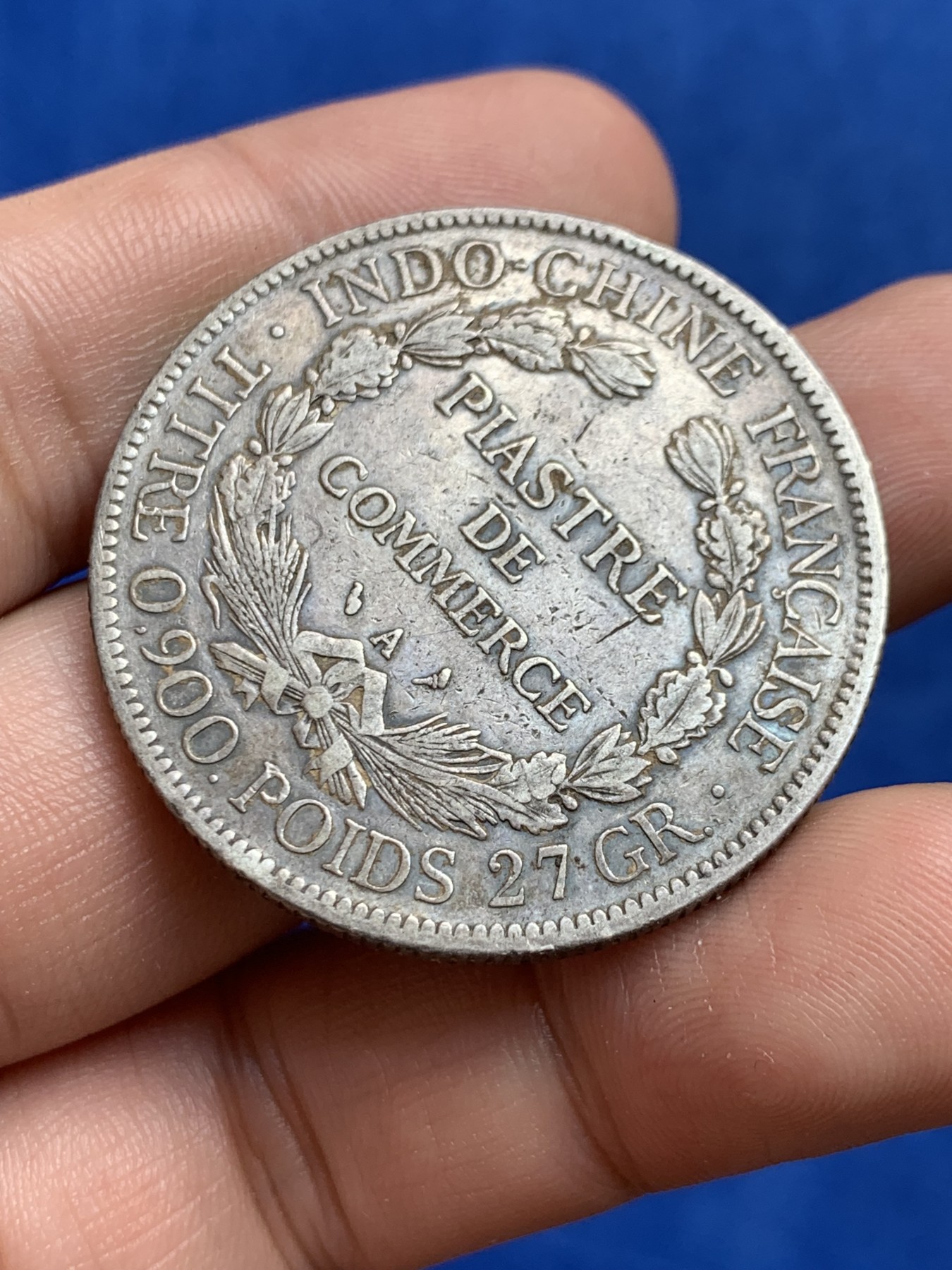 《竞宝斋》第207场-周日，周一 2场 (全场包邮) 原状态未清洗 法属印支 坐洋 1903一元 银币