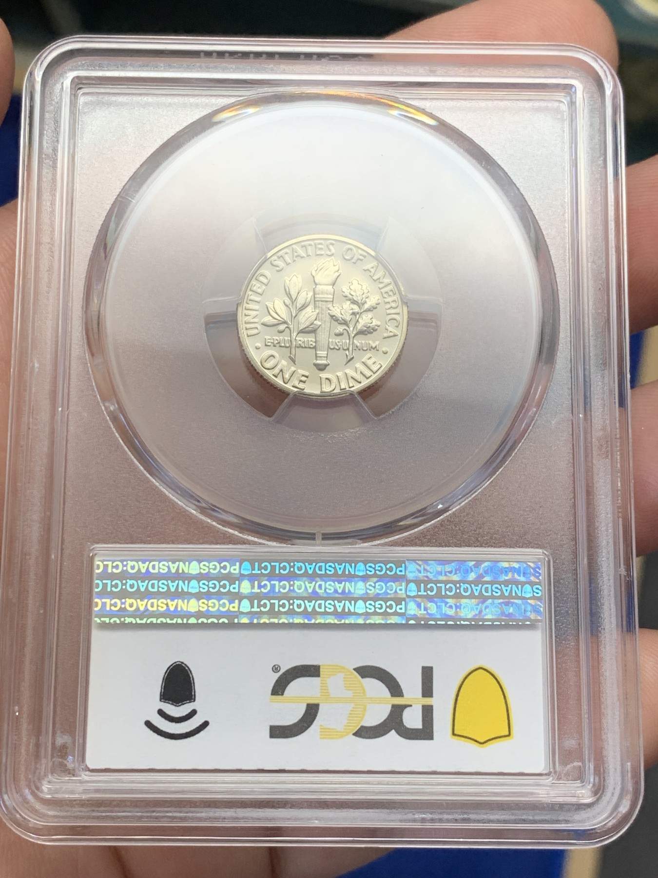 《竞宝斋》第207场-周日，周一 2场 (全场包邮) PCGS PR69 美国1968精制10美分