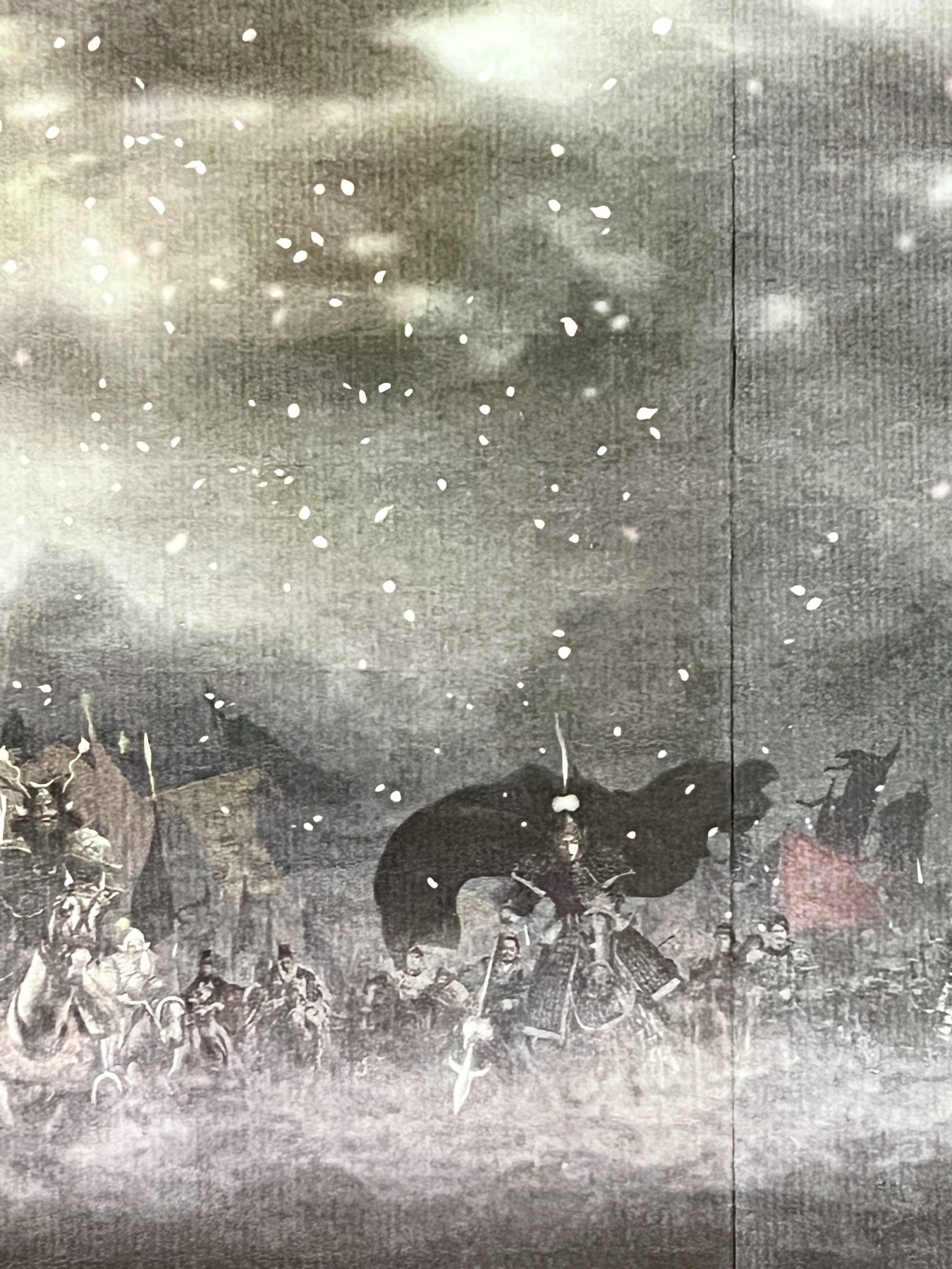 零元拍：国际知名插画大师正子公也亲签《绘卷三国志》 半熟宣复制海报。62×23.8CM。